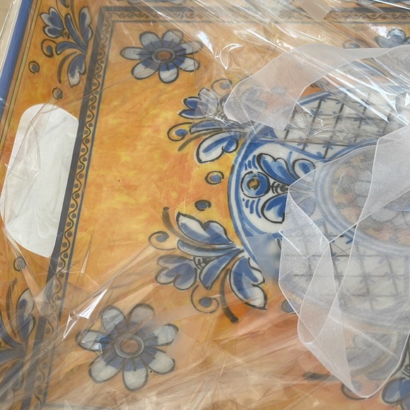 Rectangular tray never used melamine server all gift wrapped - Picture 2 of 3